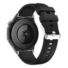 Kalebol 22mm Universal Silicone Watch Strap(Black) - 2