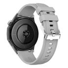 Kalebol 22mm Universal Silicone Watch Strap(Light Grey) - 2
