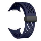 For Samsung Galaxy Watch Ultra 47mm Kalebol Mesh Magnetic Silicone Watch Strap(Blue) - 3