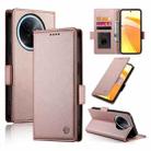 For vivo Y39 5G Side Buckle Magnetic Frosted Leather Phone Case(Rose Gold) - 1