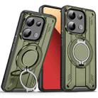 For Redmi Note 13 Pro 4G Rotating Ring Holder Magnetic MagSafe Phone Case(Green) - 1