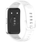 For Huawei Band 10 / 9 / 8 Kalebol Colorful Buckle Silicone Watch Strap(White) - 2