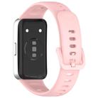 For Huawei Band 10 / 9 / 8 Kalebol Colorful Buckle Silicone Watch Strap(Pink) - 2