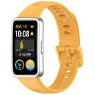 For Huawei Band 10 / 9 / 8 Kalebol Colorful Buckle Silicone Watch Strap(Yellow) - 1