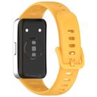 For Huawei Band 10 / 9 / 8 Kalebol Colorful Buckle Silicone Watch Strap(Yellow) - 2