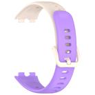 For Huawei Band 10 / 9 / 8 Kalebol Colorful Buckle Silicone Watch Strap(Long Purple + Short Starlight) - 3