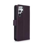 For Samsung Galaxy S25 Ultra 5G Multi-Card Wallet RFID Leather Phone Case(Dark Purple) - 3