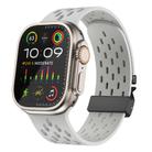 For Apple Watch 46mm / 49mm / 45mm / 44mm Kalebol Mesh Umbrella Buckle Silicone Watch Strap(Grey) - 1