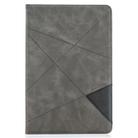 For Samsung Galaxy Tab S8 / Galaxy Tab S7 T870 Rhombus Texture Horizontal Flip Magnetic Leather Case with Holder & Card Slots(Grey) - 2