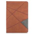 For Amazon Kindle Fire HD8 (2020) Rhombus Texture Horizontal Flip Magnetic Leather Case with Holder & Card Slots(Brown) - 2