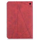 For Amazon Kindle Fire HD8 (2020) Rhombus Texture Horizontal Flip Magnetic Leather Case with Holder & Card Slots(Red) - 3