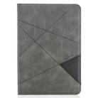 For Amazon Kindle Fire HD8 (2020) Rhombus Texture Horizontal Flip Magnetic Leather Case with Holder & Card Slots(Grey) - 2