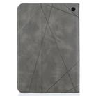 For Amazon Kindle Fire HD8 (2020) Rhombus Texture Horizontal Flip Magnetic Leather Case with Holder & Card Slots(Grey) - 2