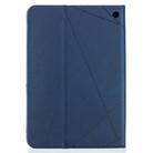For Amazon Kindle Fire HD8 (2020) Rhombus Texture Horizontal Flip Magnetic Leather Case with Holder & Card Slots(Dark Blue) - 2