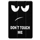 For Lenovo Idea Tab Pro Custer Painted 3-Fold Holder Leather Smart Tablet Case(Big Eye) - 2