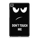 For Lenovo Tab One TB-305FU / Tab K9 Custer Painted 3-Fold Holder Leather Smart Tablet Case(Big Eye) - 2
