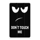 For Lenovo Tab One TB-305FU / Tab K9 Custer Painted 3-Fold Holder Leather Smart Tablet Case(Big Eye) - 3