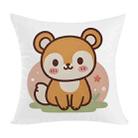 Squirrel Printed Sofa Pillow With Core Print On Your Demand, Size:45x45cm(2way Elasticity) - 1
