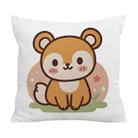 Squirrel Printed Sofa Pillow With Core Print On Your Demand, Size:60x60cm(Crystal Velvet) - 1