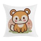 Squirrel Printed Sofa Pillow With Core Print On Your Demand, Size:60x60cm(2way Elasticity) - 1