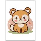Squirrel Frameless Canvas Decorative Painting Print On Your Demand, Size:13x18cm - 1