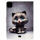 For iPad Air 2022 / 2020 10.9 Electric Pressed Colored Drawing Horizontal Flip Leather Case with Holder & Card Slots & Sleep / Wake-up Function(Cat) - 3