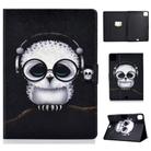 For iPad Air 2022 / 2020 10.9 Electric Pressed Colored Drawing Horizontal Flip Leather Case with Holder & Card Slots & Sleep / Wake-up Function(Spectacled Cat) - 1