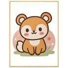 Squirrel Decorative Painting with Aluminum Alloy Frame Print On Your Demand, Size:15x20cm - 1