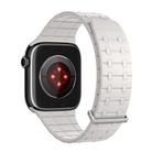 For Apple Watch 46mm / 49mm / 45mm / 44mm Kalebol Magnetic Silicone Watch Strap(Starlight) - 2