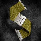 For Apple Watch 46mm / 49mm / 45mm / 44mm Kalebol Wide Umbrella Braided Strap(Yellow Green) - 3