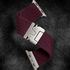 For Apple Watch 46mm / 49mm / 45mm / 44mm Kalebol Wide Umbrella Braided Strap(Wine Red) - 3