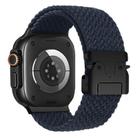 For Apple Watch 46mm / 49mm / 45mm / 44mm Kalebol Wide Umbrella Braided Strap(Midnight Blue) - 2