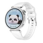 Kalebol 18mm Universal Diamond Embossed Silicone Strap(White) - 1