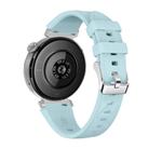 Kalebol 18mm Universal Diamond Embossed Silicone Strap(Ice Blue) - 2