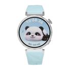 Kalebol 18mm Universal Diamond Embossed Silicone Strap(Ice Blue) - 3
