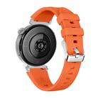 Kalebol 18mm Universal Diamond Embossed Silicone Strap(Orange) - 2