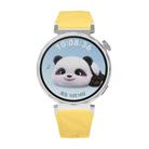 Kalebol 18mm Universal Diamond Embossed Silicone Strap(Yellow) - 3