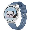 Kalebol 18mm Universal Diamond Embossed Silicone Strap(Topa Blue) - 1