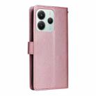 For Redmi Note 14 5G / Poco M7 Pro 5G 3-Card Slots Multifunctional Leather Phone Case(Rose Gold) - 3