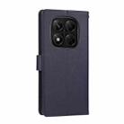 For Redmi Note 14 Pro 5G / 14 Pro+ 3-Card Slots Multifunctional Leather Phone Case(Navy Blue) - 3