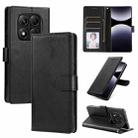 For Redmi Note 14 Pro 5G / 14 Pro+ 3-Card Slots Multifunctional Leather Phone Case(Black) - 1