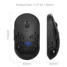 HXSJ T38 2.4G Single Mode Hole Design Mute Wireless Charging Mouse with Colorful Light(Black) - 7