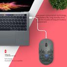 HXSJ T38 2.4G Single Mode Hole Design Mute Wireless Charging Mouse with Colorful Light(Silver Grey) - 6