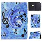 For iPad Air 2022 / 2020 10.9 Electric Pressed Colored Drawing Horizontal Flip Leather Case with Holder & Card Slots & Sleep / Wake-up Function(Sheet Music) - 1