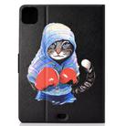 For iPad Air 2022 / 2020 10.9 Electric Pressed Colored Drawing Horizontal Flip Leather Case with Holder & Card Slots & Sleep / Wake-up Function(Boxing Cat) - 3