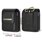PULOKA PU Folding Phone Waist Bag(Black) - 2
