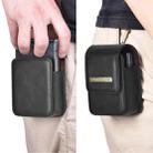 PULOKA PU Folding Phone Waist Bag(Black) - 3