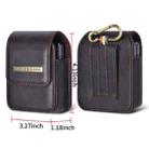 PULOKA PU Folding Phone Waist Bag(Brown) - 2
