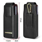 PULOKA PU Folding Phone Waist Bag(Brown) - 2