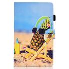 For Samsung Galaxy Tab A7 10.4 2020 T500 Colored Drawing Stitching Horizontal Flip Leather Case, with Holder & Card Slots(Pineapple) - 2